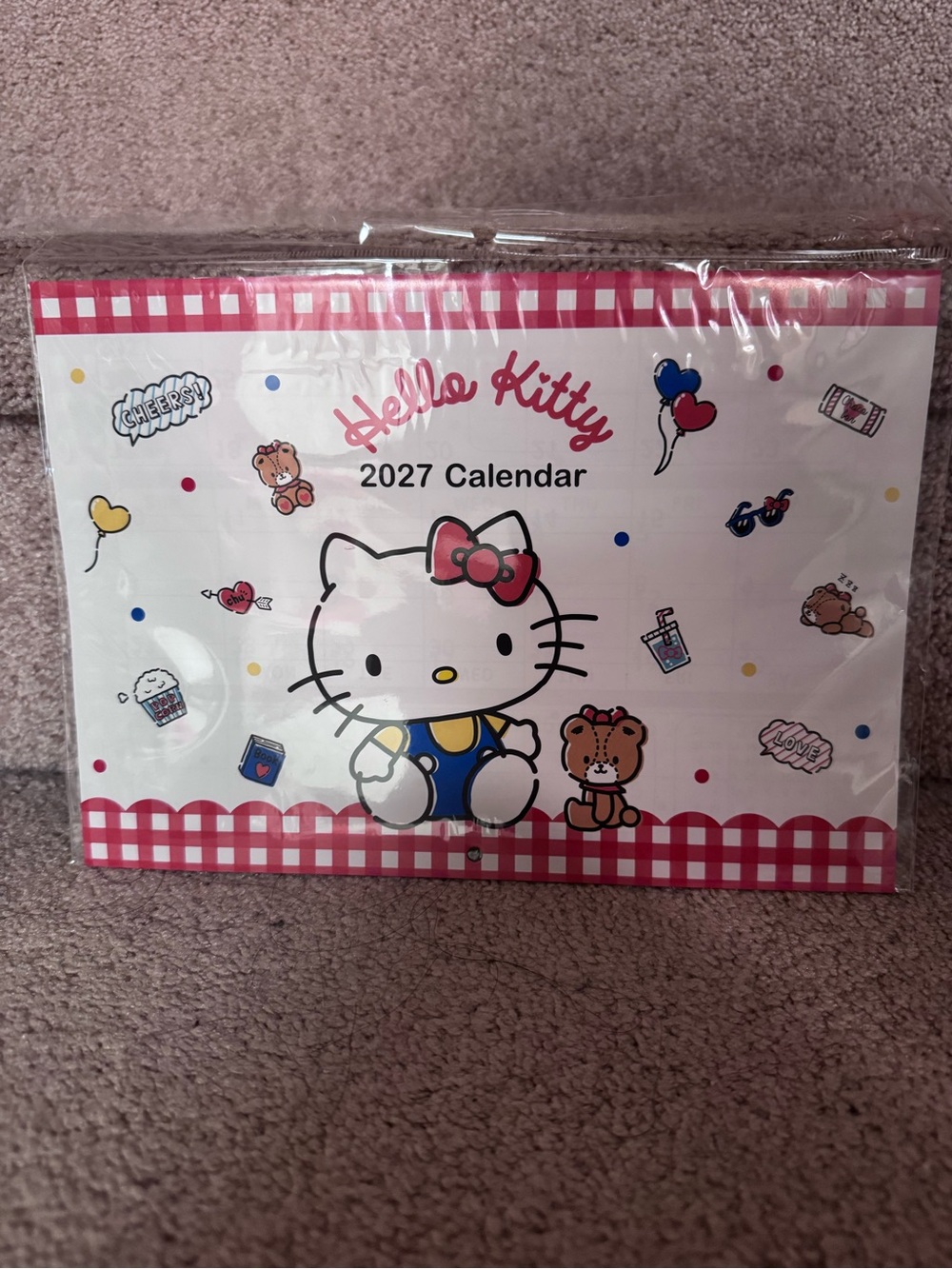 Hello Kitty Pink & White 2027 Calendar - Cute Character Design